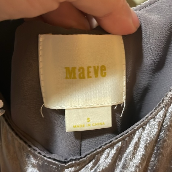 Women’s Anthropologie Maeve Velvet Overalls Romper Jumpsuit Grey Loose - Picture 4 of 8